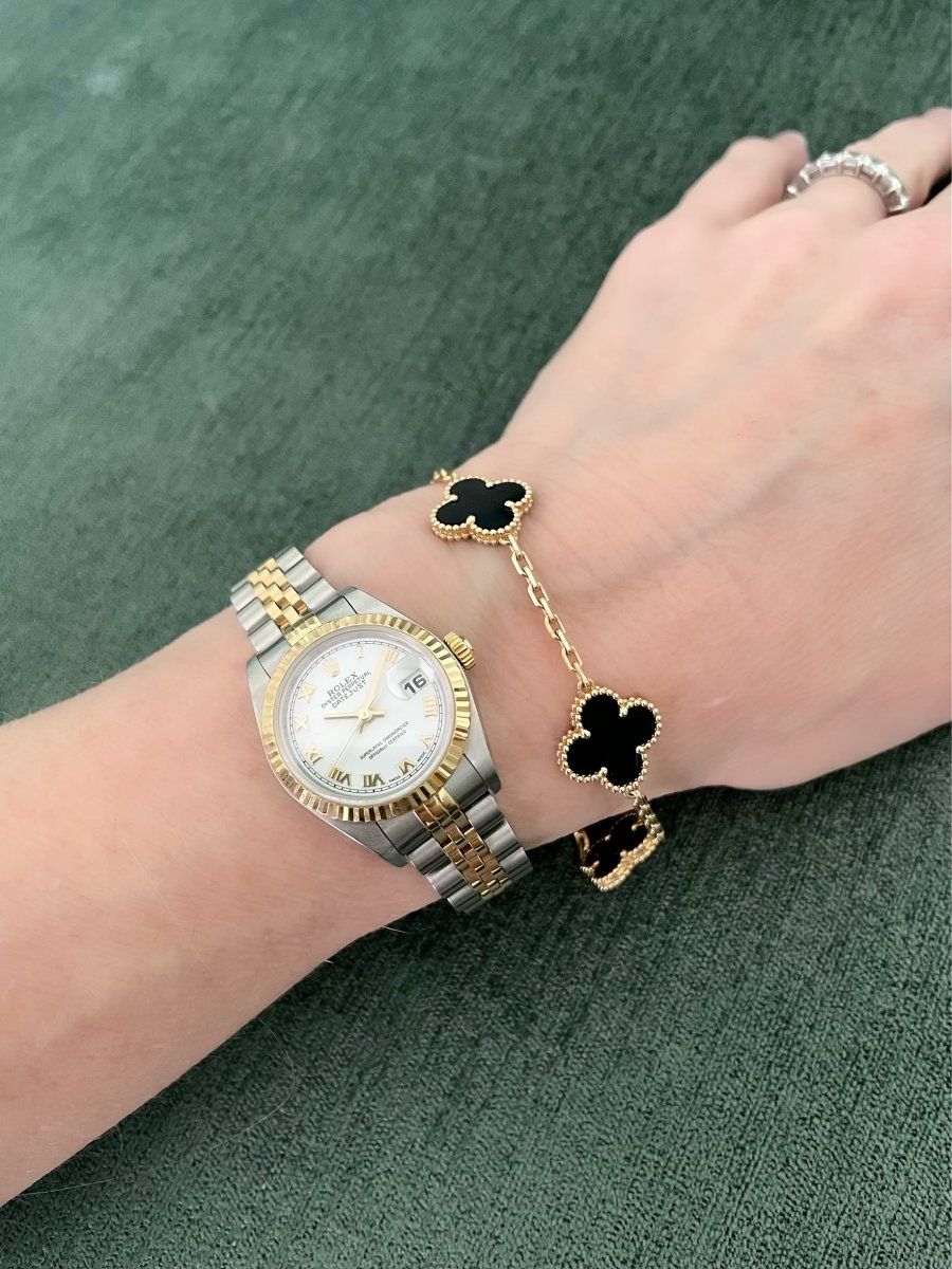 Conjunto Colar + Pulseira + Brinco + Anel Trevo