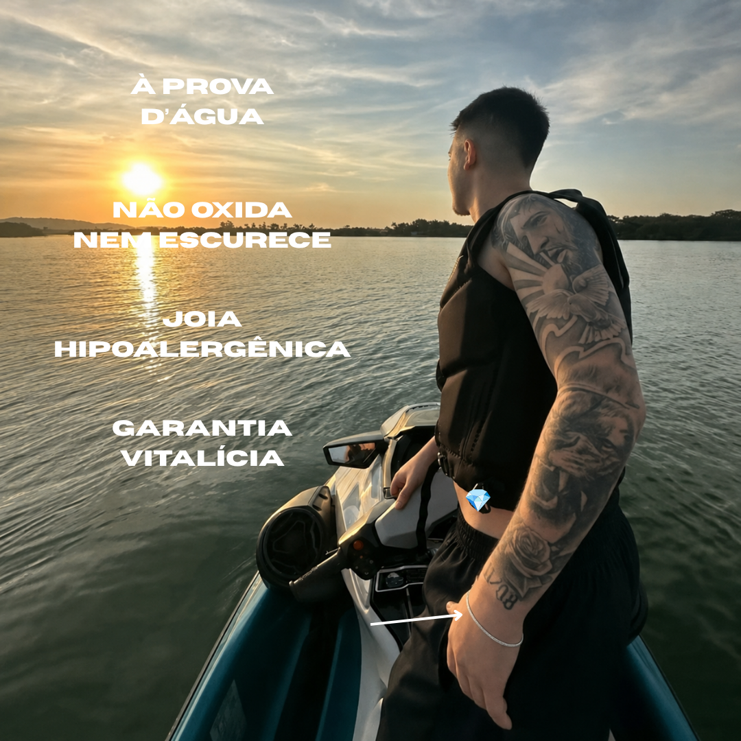Pulseira Grumet de Prata 925