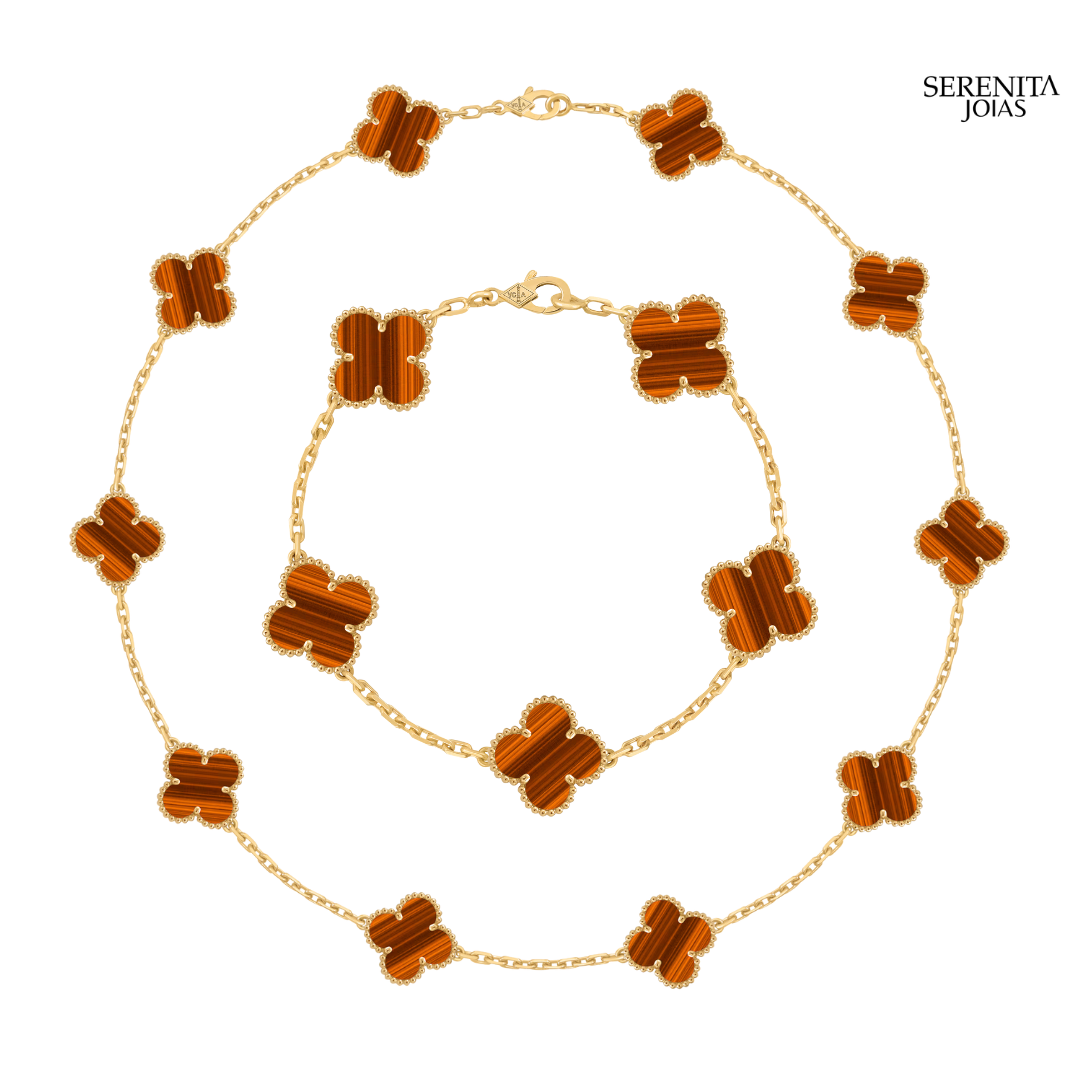 Conjunto Colar + Pulseira em Prata 925