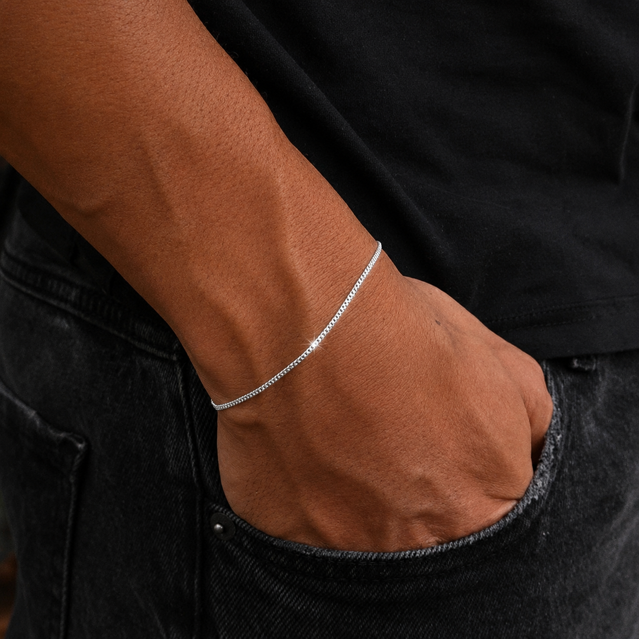 Pulseira Grumet de Prata 925