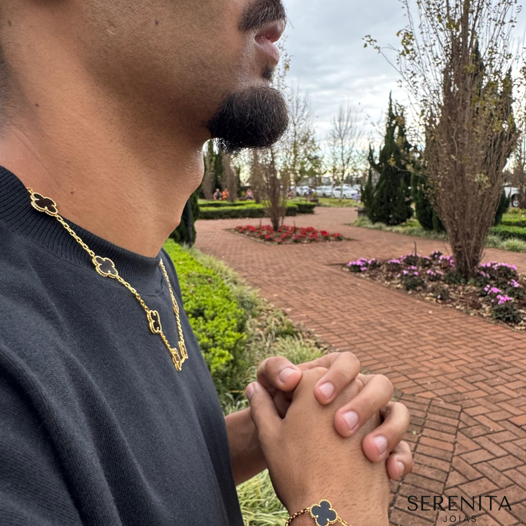 Conjunto Colar + Pulseira em Prata 925