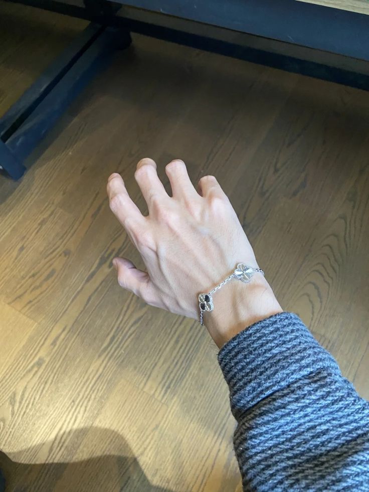 Pulseira de Trevo Prata