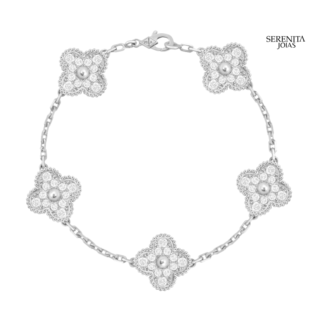 Pulseira de Trevo Diamante