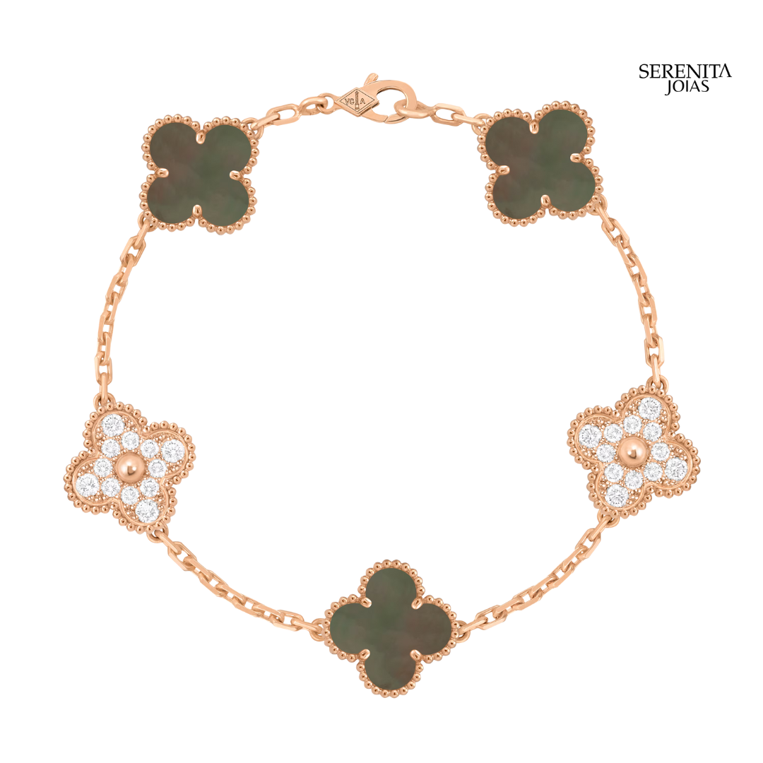 Pulseira de Trevo Diamante