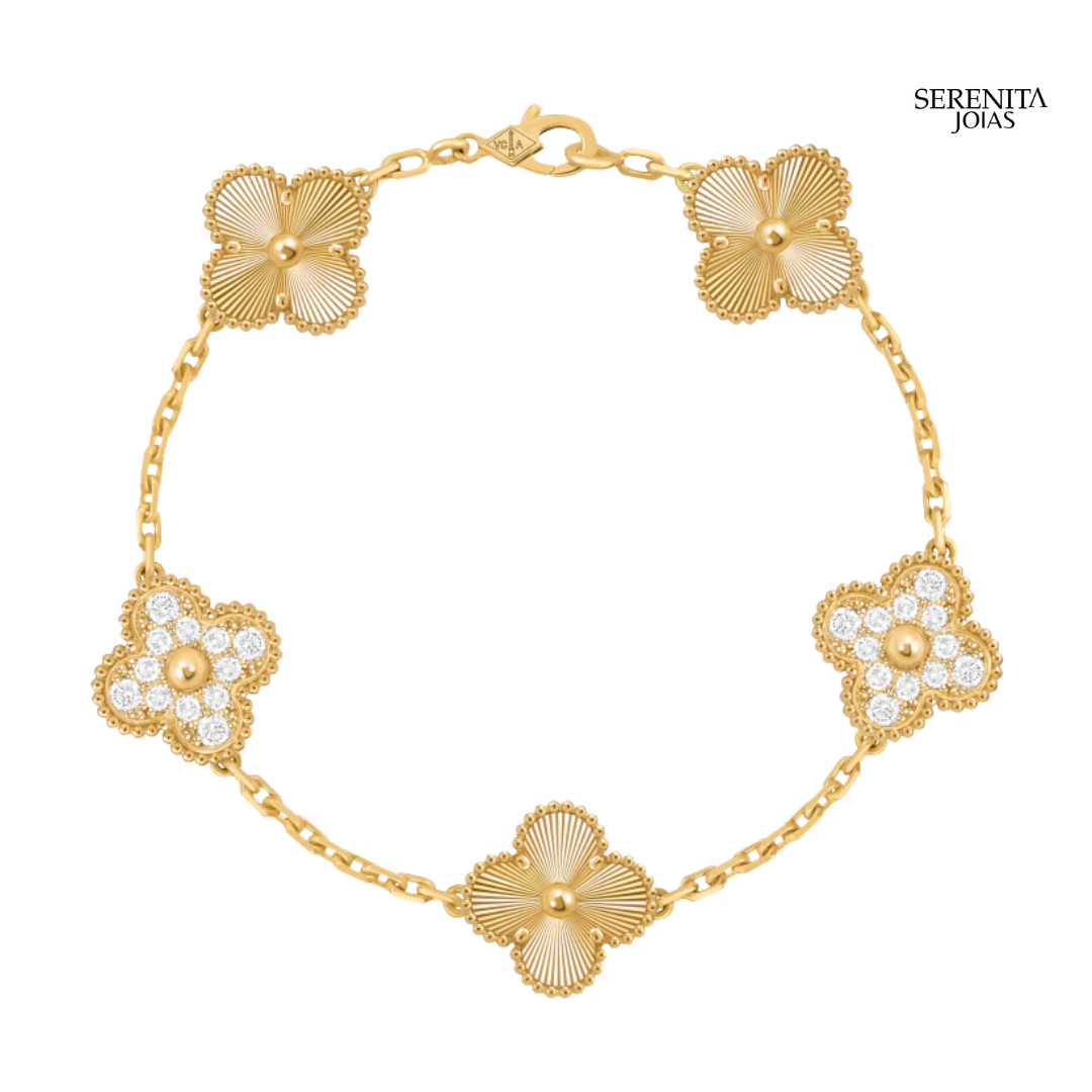 Pulseira de Trevo Diamante