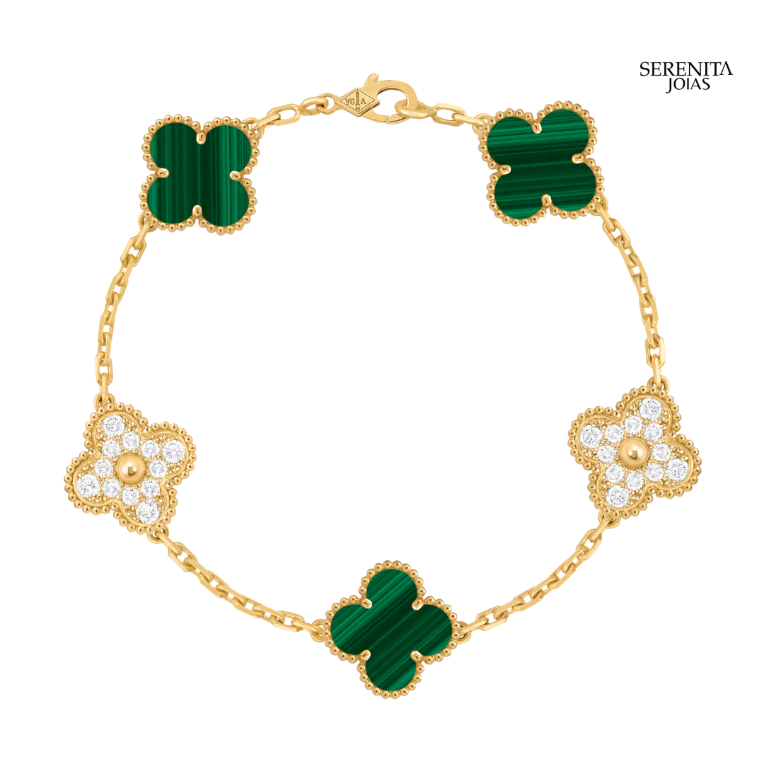 Pulseira de Trevo Diamante