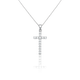 Colar Cruz Cravejada Grumet Prata 925